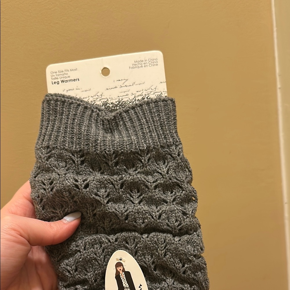 Marshalls Gray Knit Leg Warmers